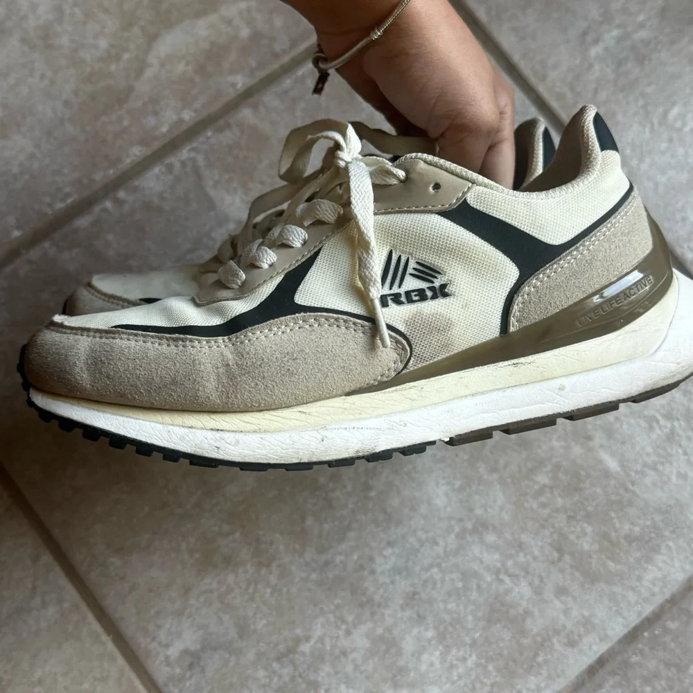 RBX Cream and Black Sneakers - Picture 6 of 7